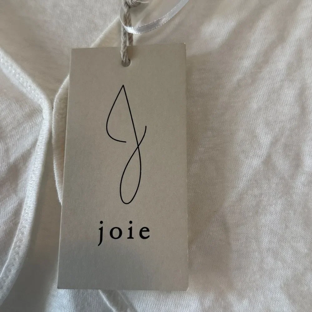 NWT JOIE CREAM-Y WHITE LINEN BOLERO SHRUG KNIT JACKET - Picture 2 of 6